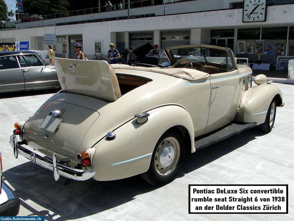 Bild 2: Oldtimer Pontiac Six DeLuxe Convertible 1938 Cabrio