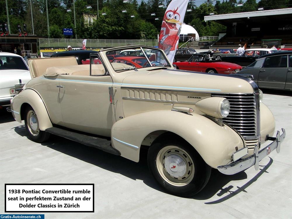 Bild 3: Oldtimer Pontiac Six DeLuxe Convertible 1938 Cabrio